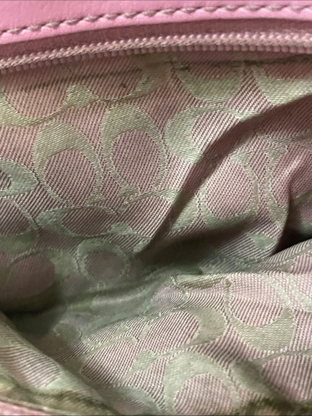 Coach pink leather